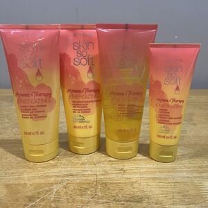 Avon Skin So Soft ENERGIZING Aroma Therapy Body Gel Moisturizer Wash Lotion NOS